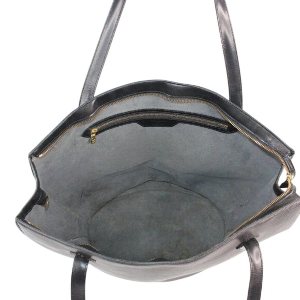 Authentic Louis Vuitton Black Epi Leather St Jacques PM Handbag Purse Shoulder - Picture 7 of 12